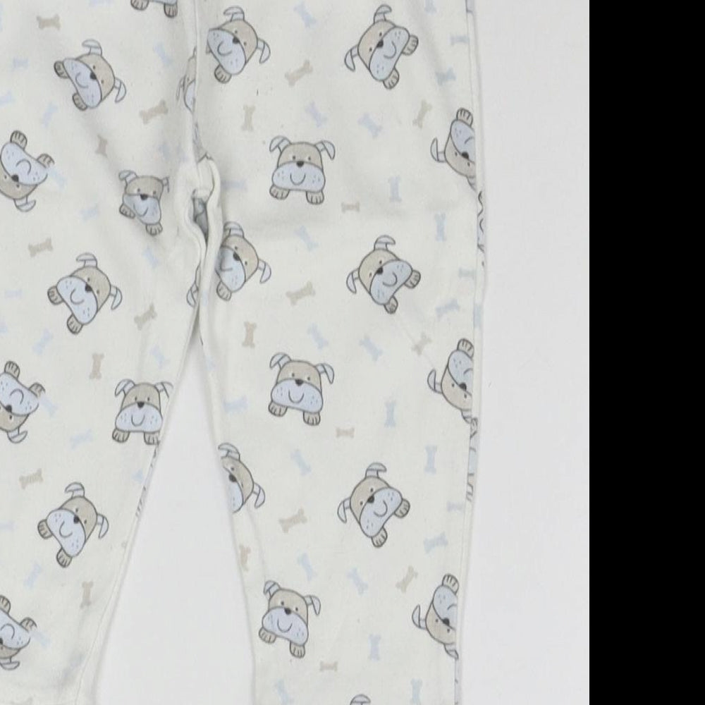 Earlydays Baby Beige Geometric Jogger Leggings Size 6-9 Months
