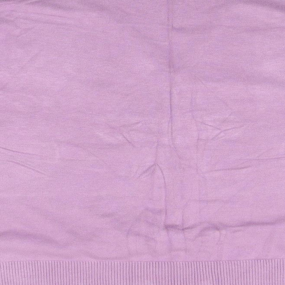 bm collection Womens Purple Cardigan Jumper Size XL