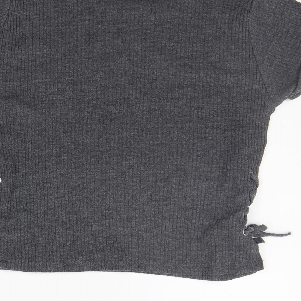 915 Generation Girls Grey Basic Polo Size 12-13 Years