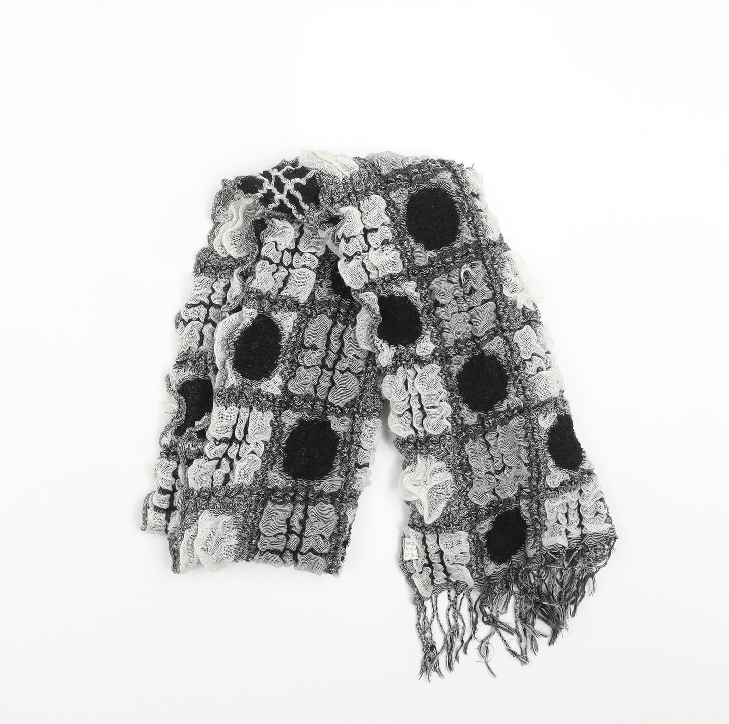 Preworn Womens Grey Check Scarf