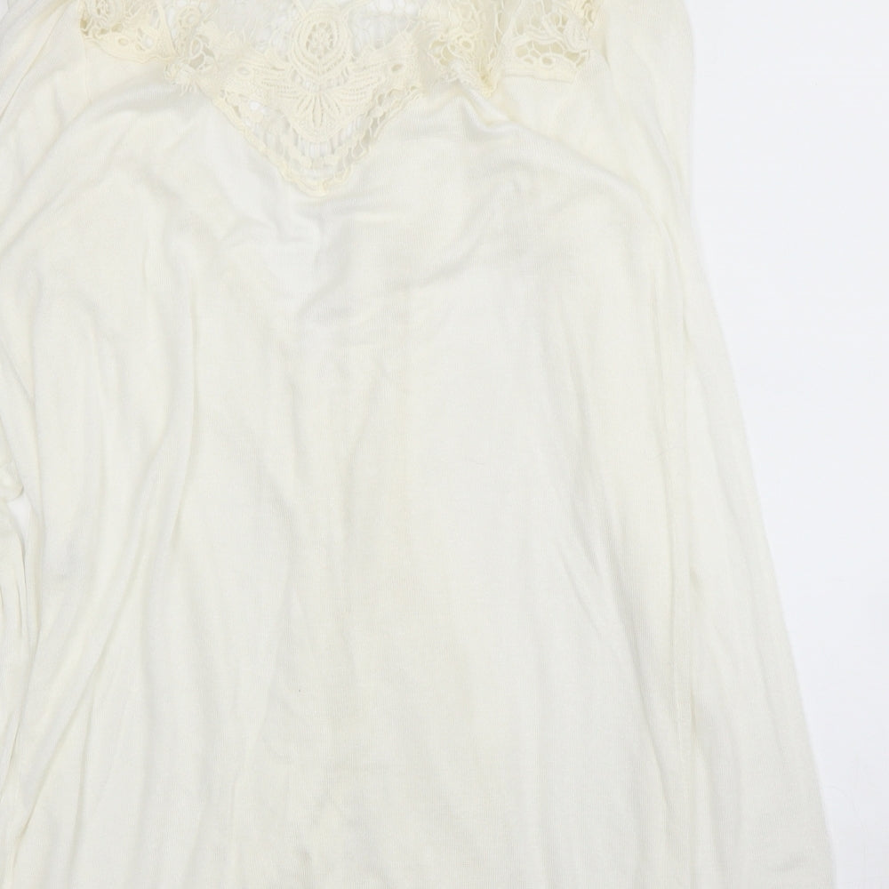 Preworn Womens Ivory Cardigan Jumper Size 10