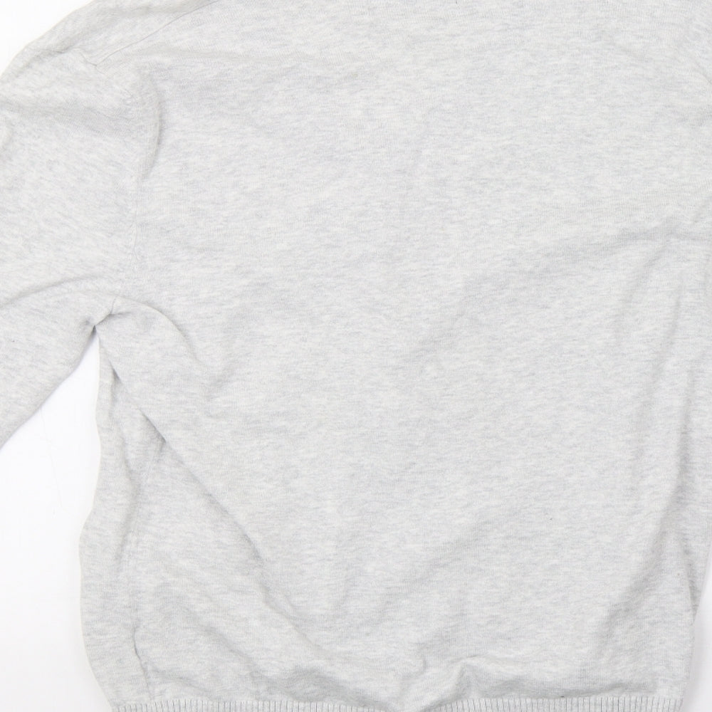 Burton Mens Grey Knit Cardigan Jumper Size M