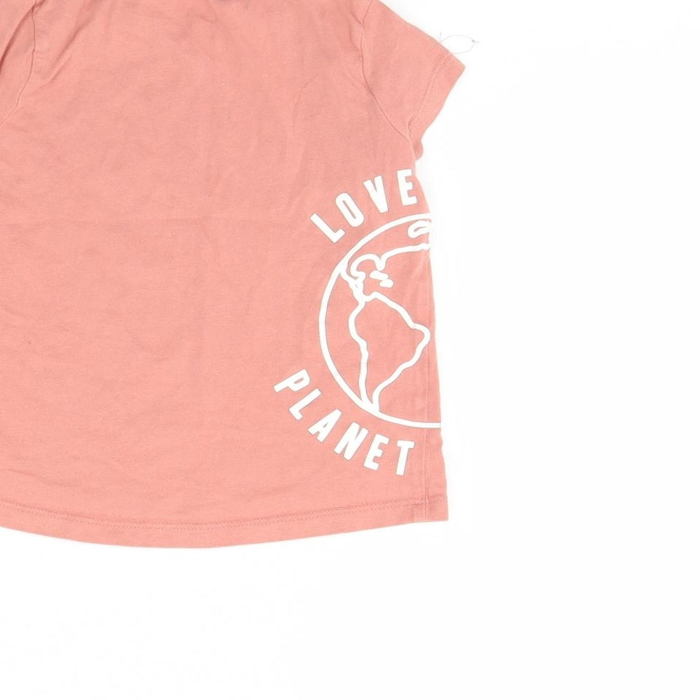 F&F Girls Pink Basic T-Shirt Size 3 Years - WWF