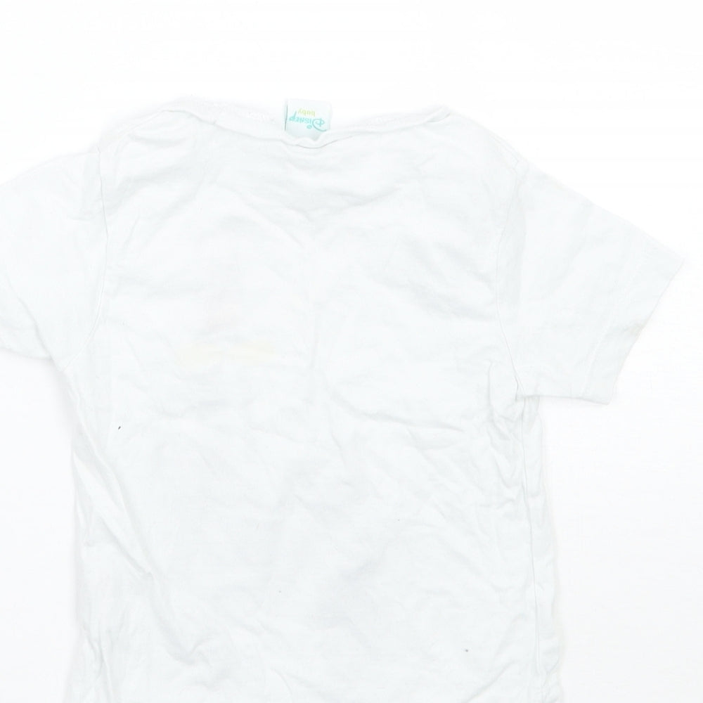 Disney Baby White Basic T-Shirt Size 12 Months