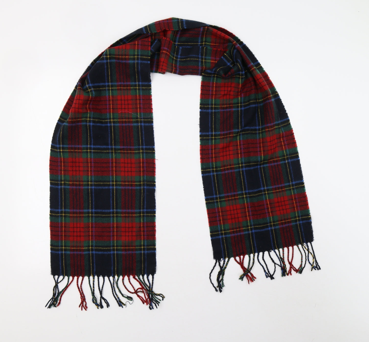 Preworn Womens Multicoloured Check Scarf