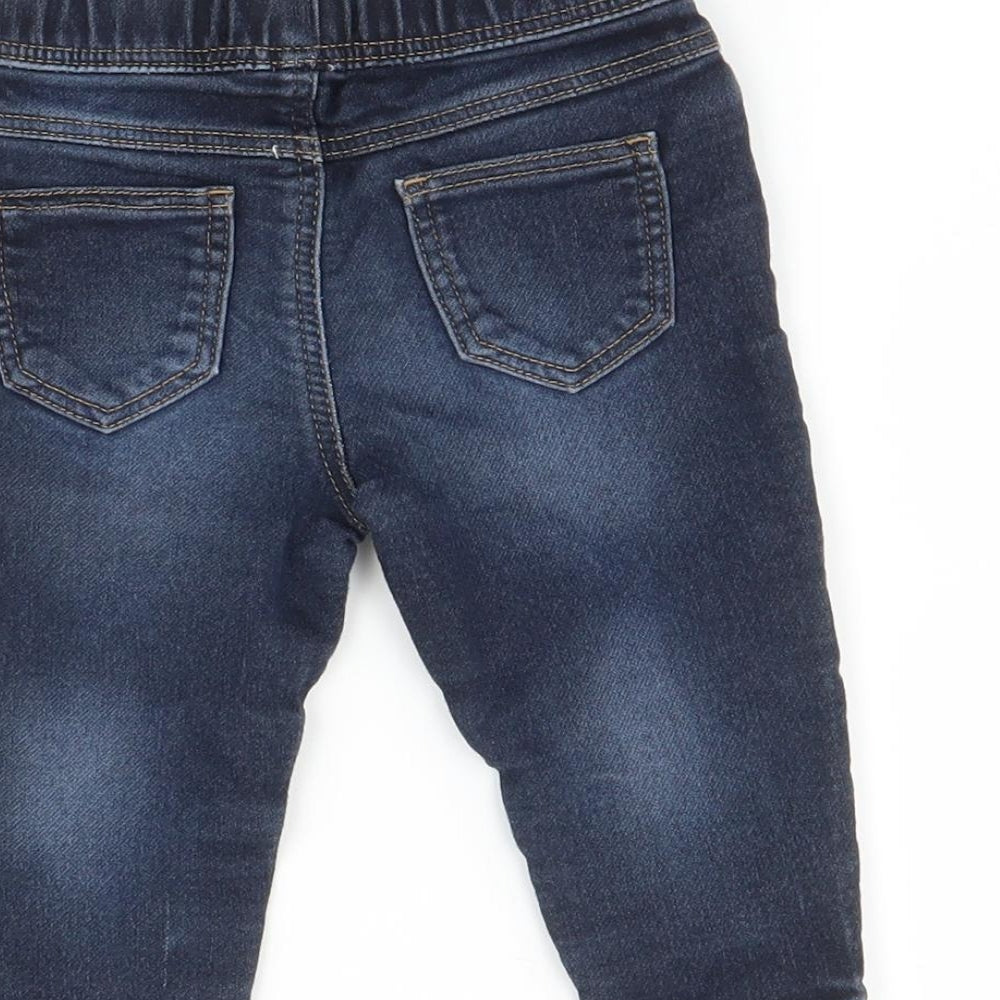 Denim Co Baby Blue Jogger Trousers Size 6-9 Months