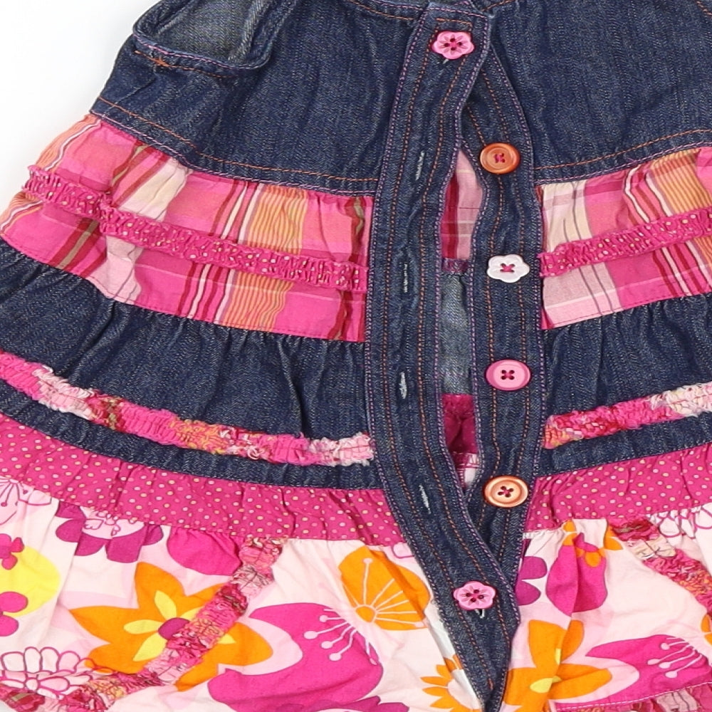 M&S Girls Multicoloured Floral A-Line Size 3-6 Months