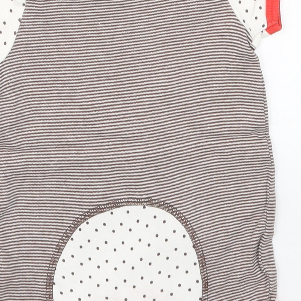 Mothercare Baby Brown Striped Babygrow One-Piece Size Newborn - Hello Little Duck