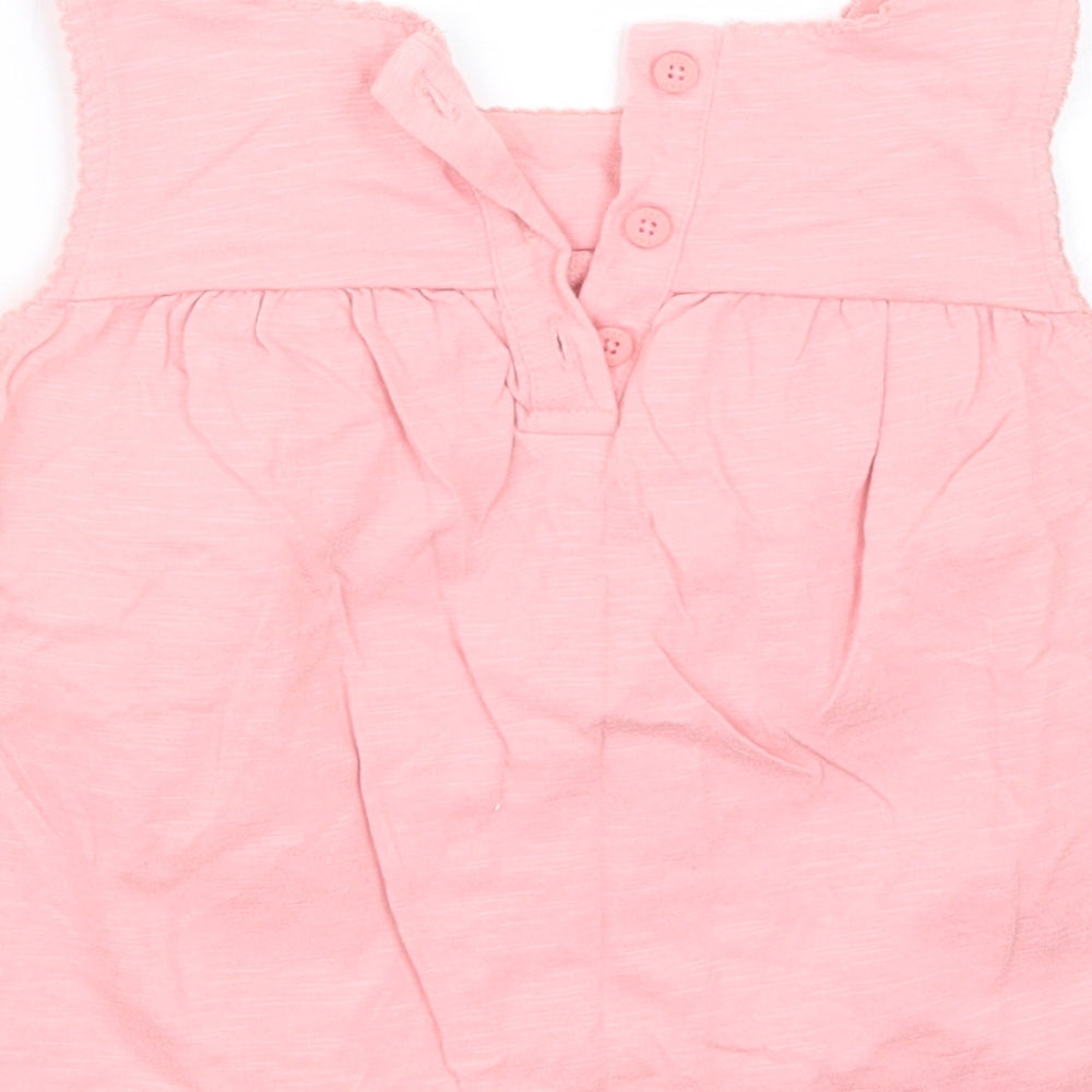 F&F Girls Pink T-Shirt Dress Size 12-18 Months