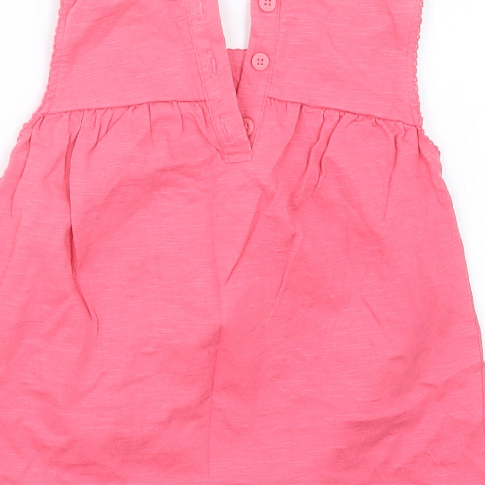 F&F Girls Pink T-Shirt Dress Size 12-18 Months