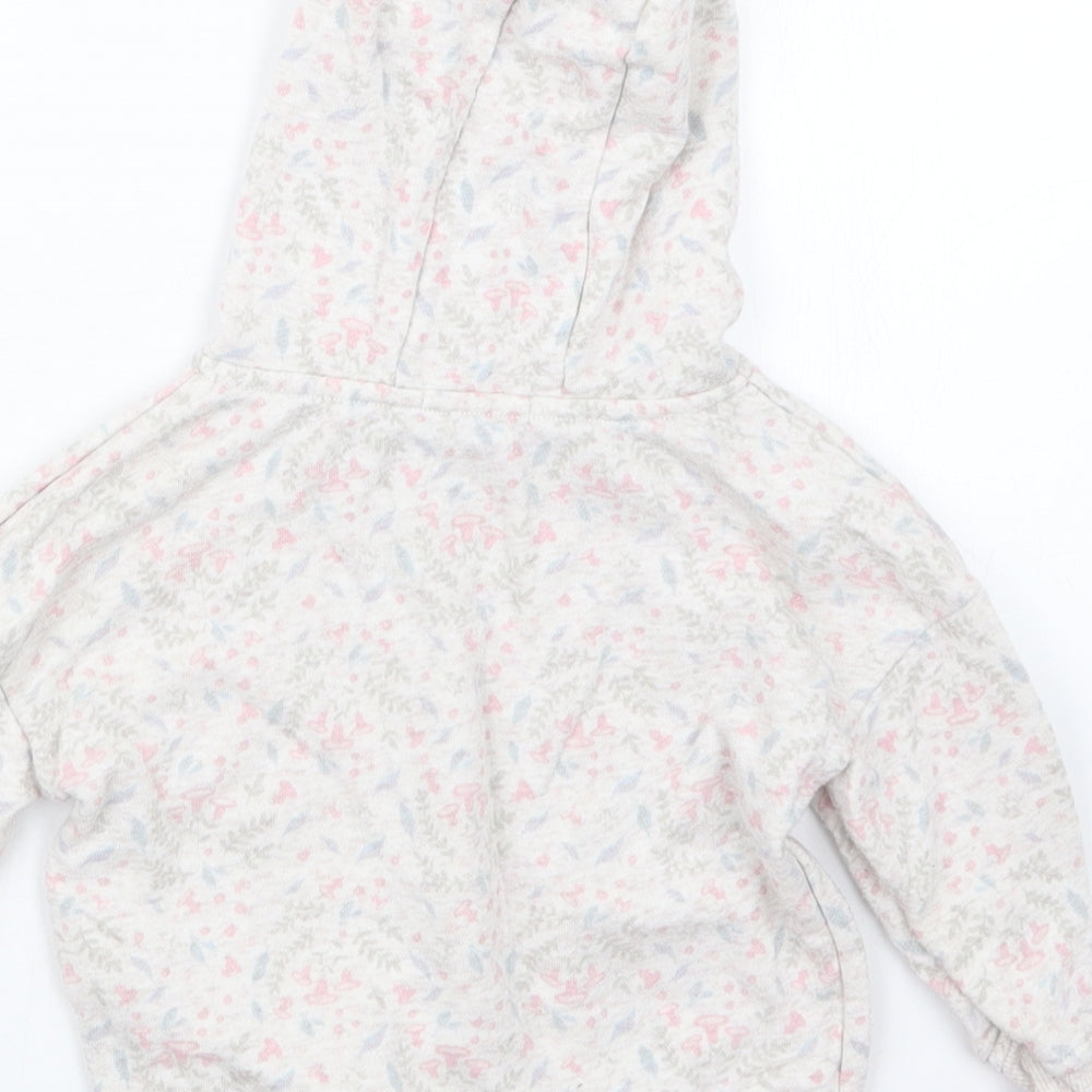 Primark Girls Pink Geometric Jacket Size 18-24 Months - Hoodie