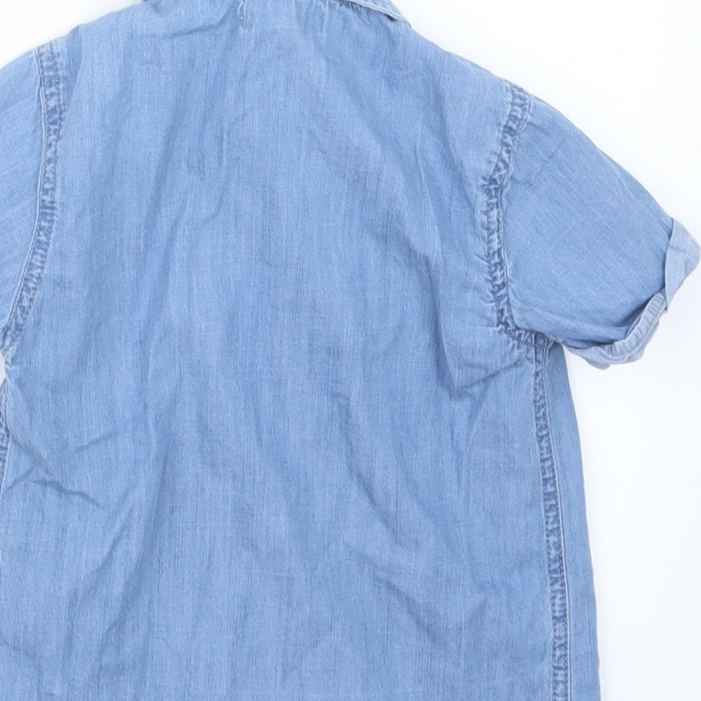 Blue Zoo Boys Blue Basic Button-Up Size 2-3 Years