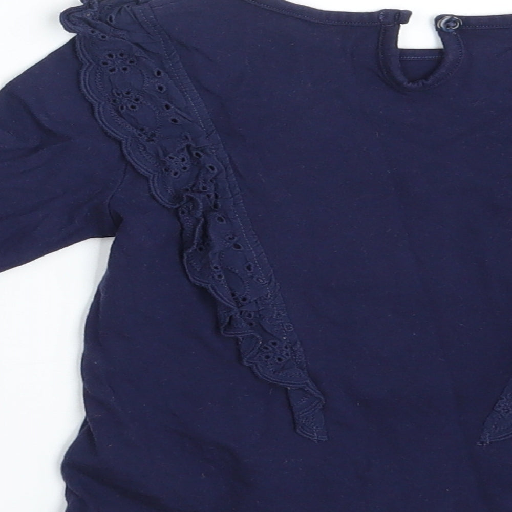 F&F Girls Blue Basic T-Shirt Size 24 Months