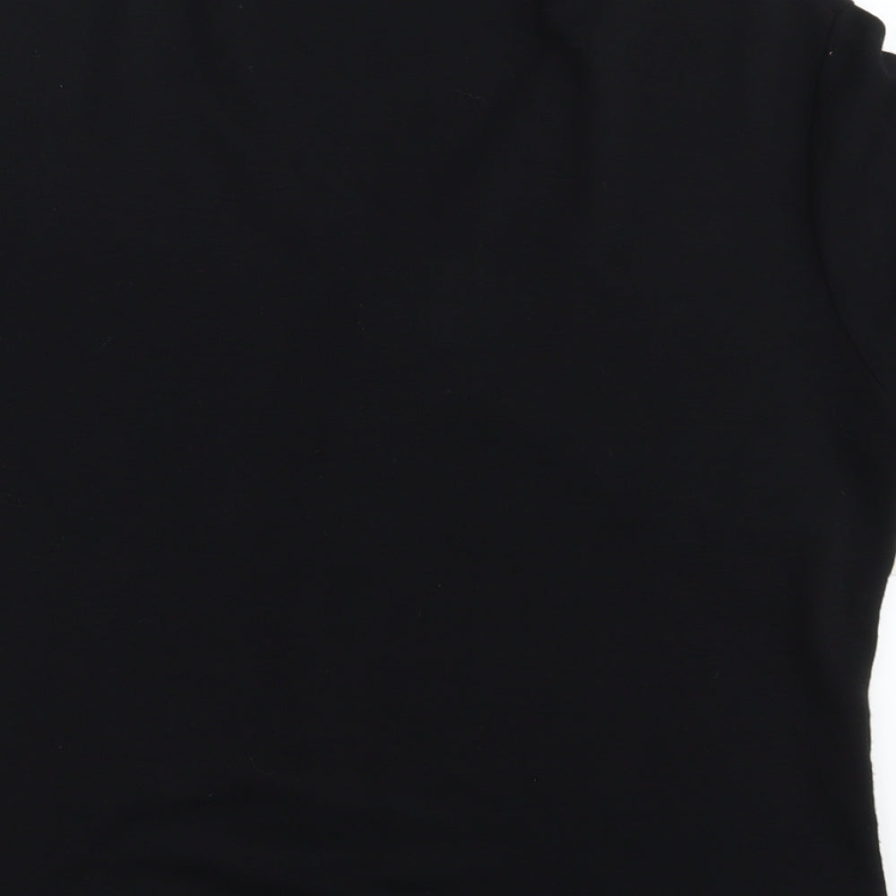 Sonic Womens Black Basic T-Shirt Size 16