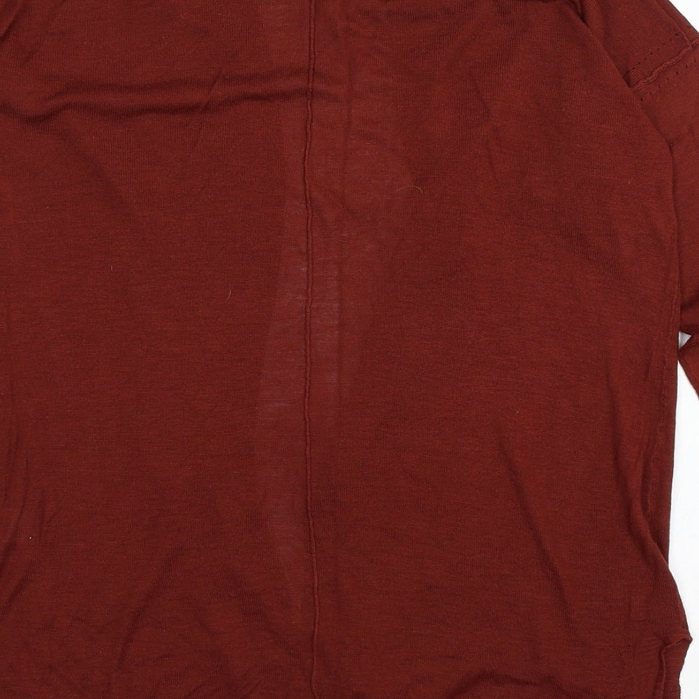 NEXT Womens Brown Knit Cardigan Jumper Size 12