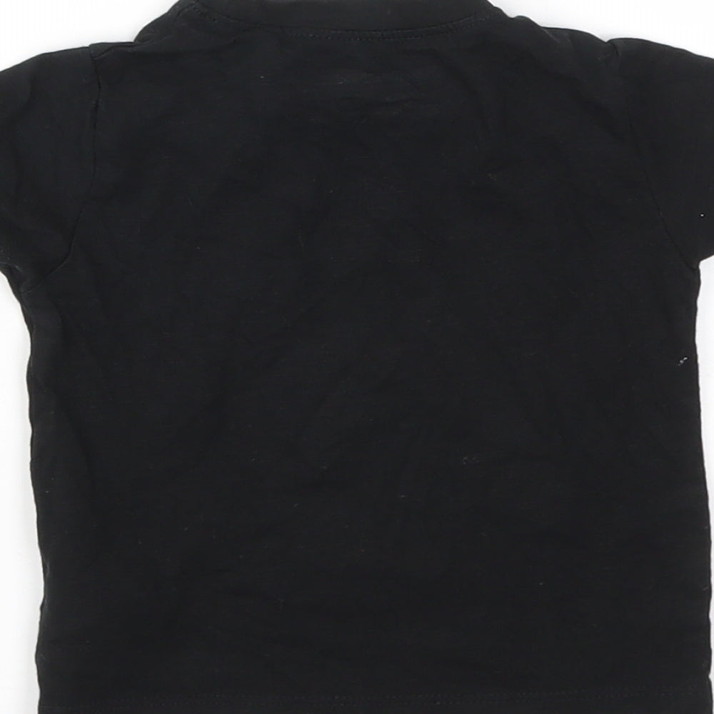 NEXT Girls Black Basic T-Shirt Size 6-9 Months
