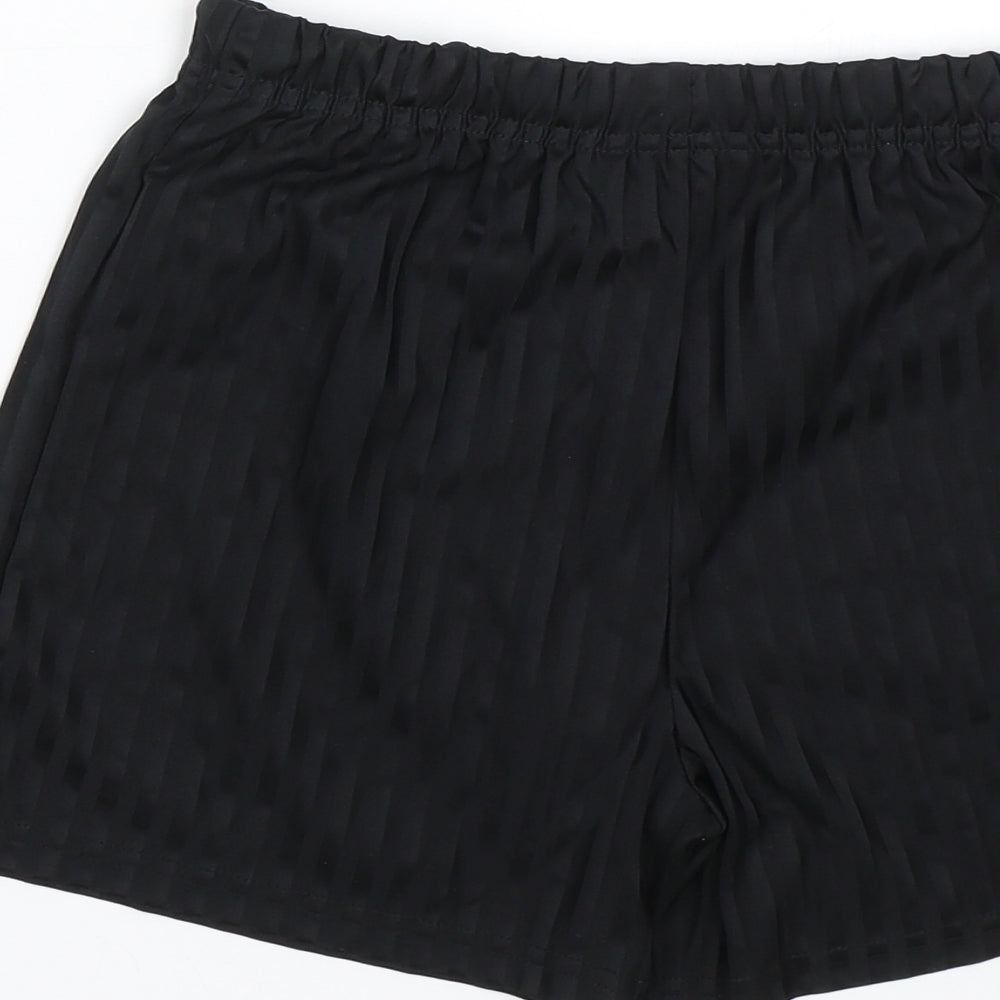 Schoolwear Boys Black Striped Sweat Shorts Size 10 Years