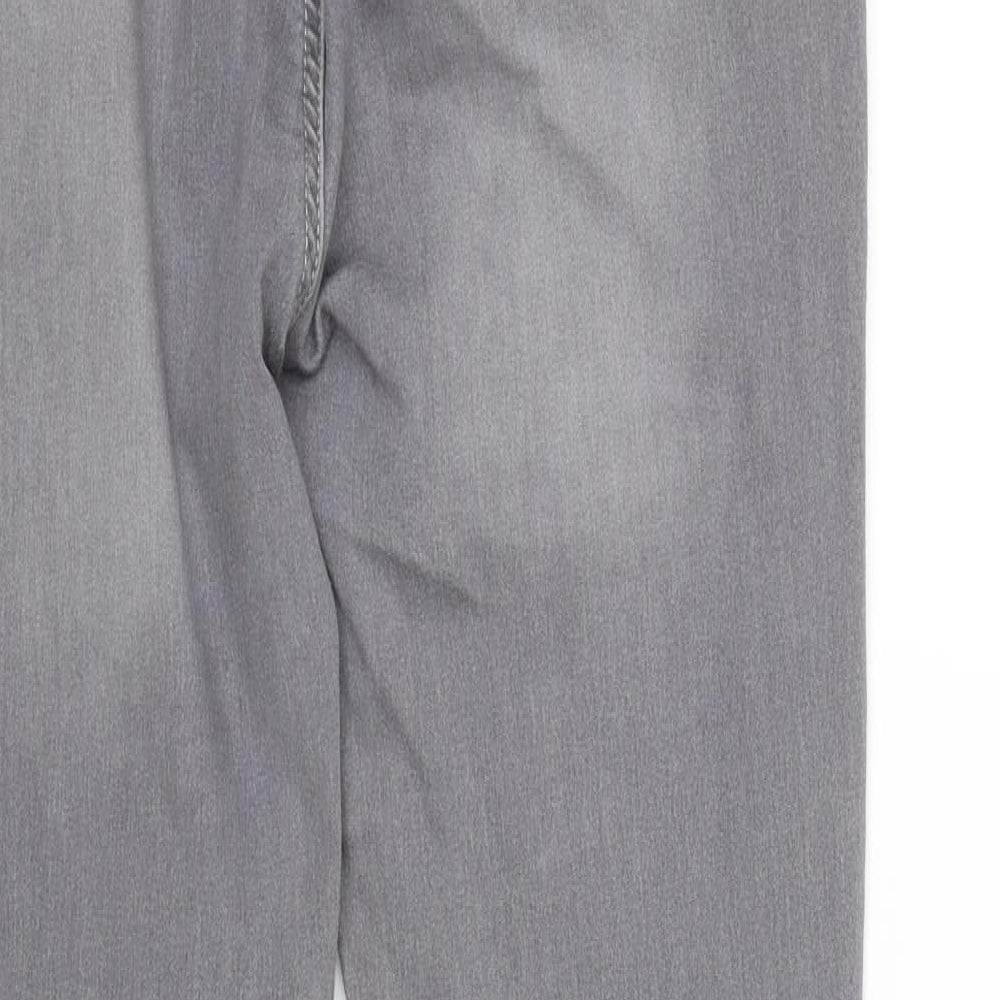 Peacocks Womens Grey Skinny Jeans Size 14 L28 in