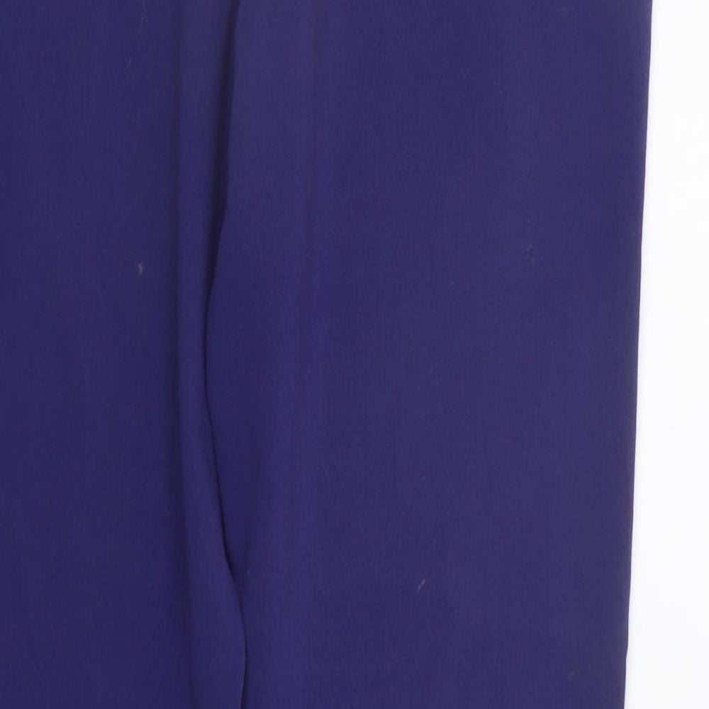 Marks and Spencer Womens Blue Trousers Size 12 L27 in