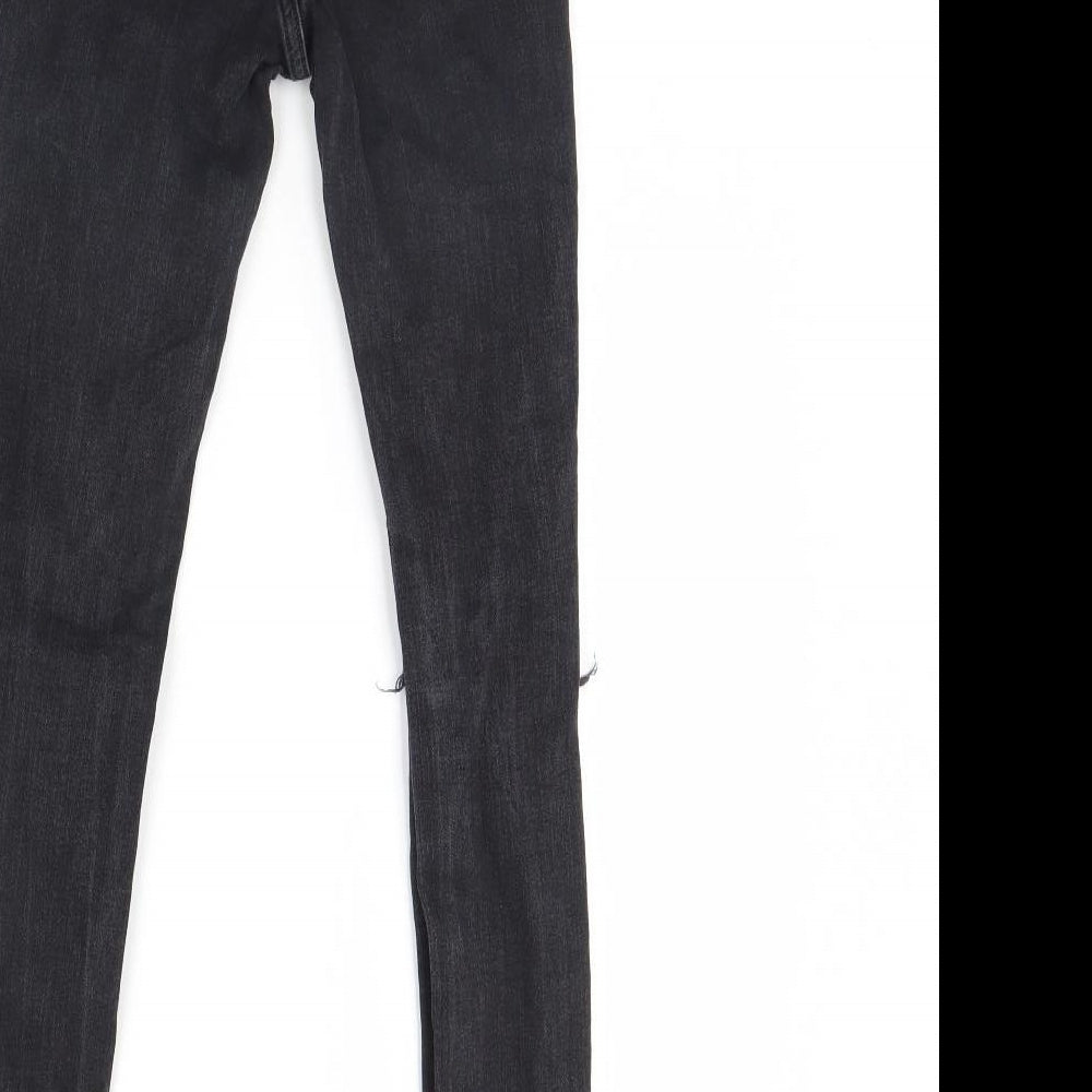 Denim & Co Womens Black Denim Skinny Jeans Size 4 L28 in