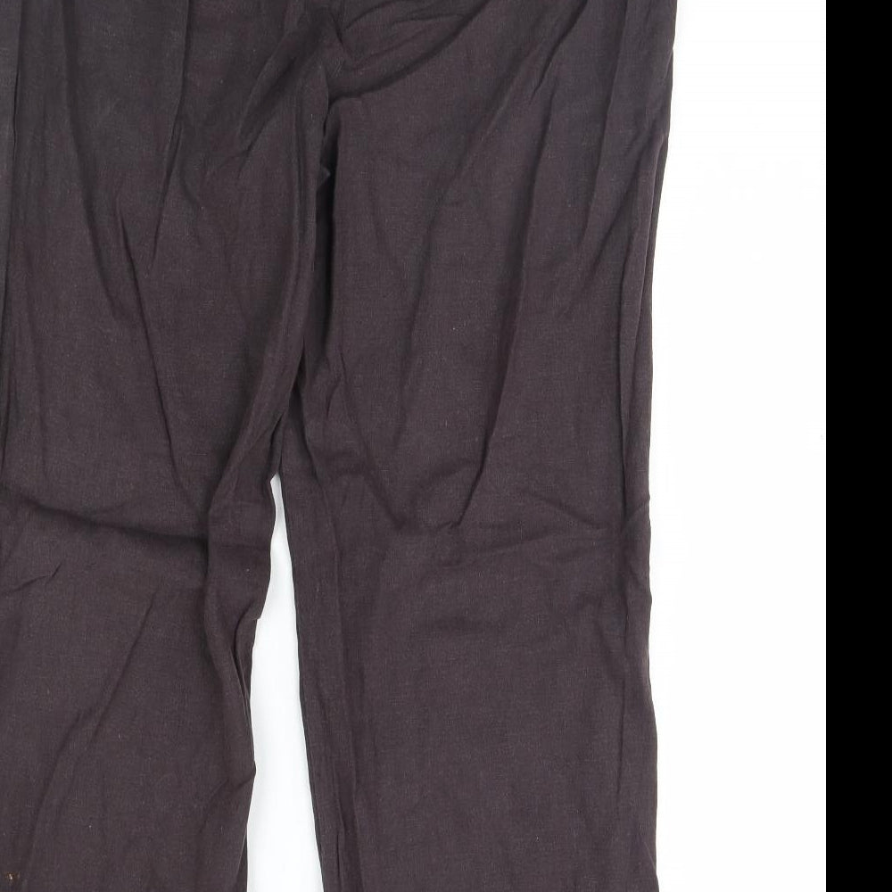 Preworn Womens Brown Trousers Size 42 L28 in