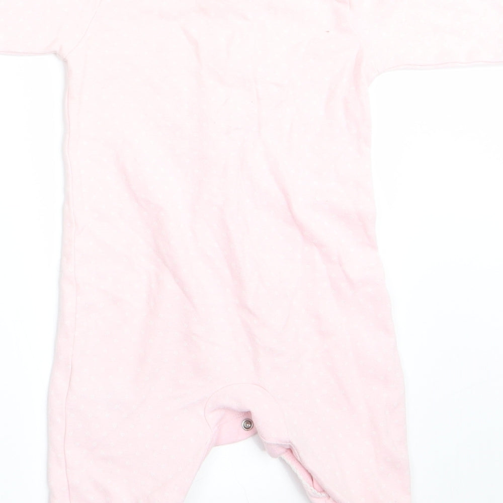 NEXT Girls Pink Polka Dot Babygrow One-Piece Size 3-6 Months