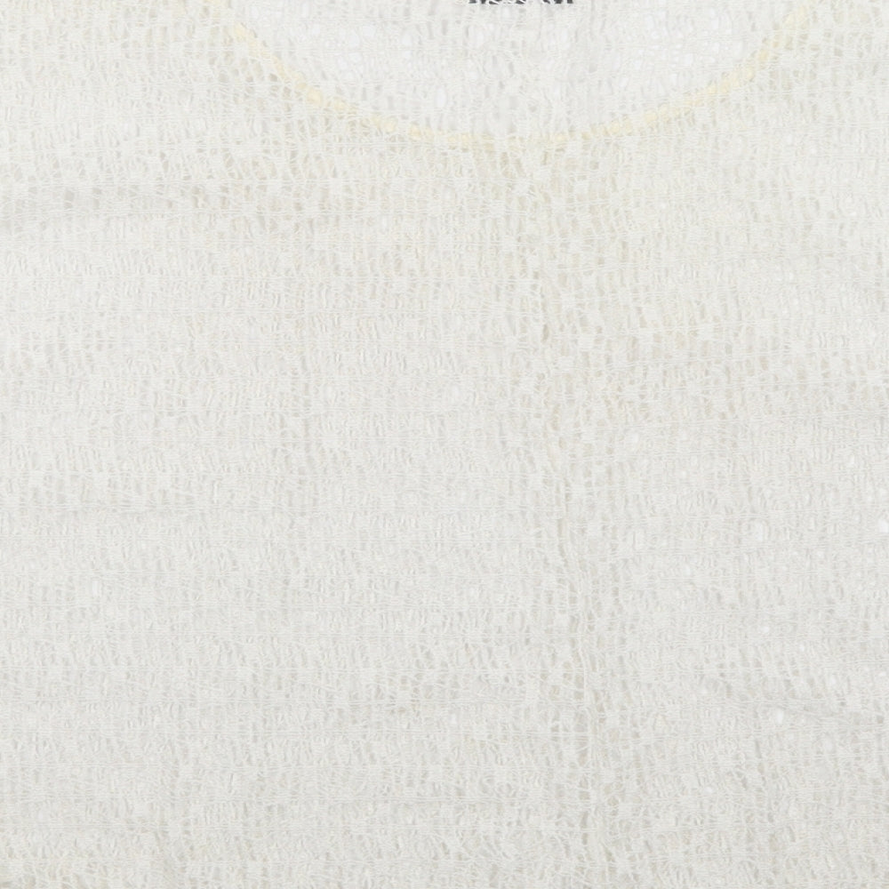 NEXT Womens White Pullover Jumper Size 14