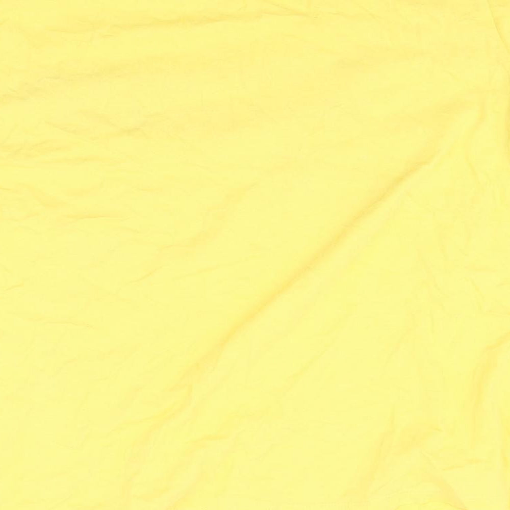 Zara Womens Yellow Basic T-Shirt Size S - Give me French Fries forever