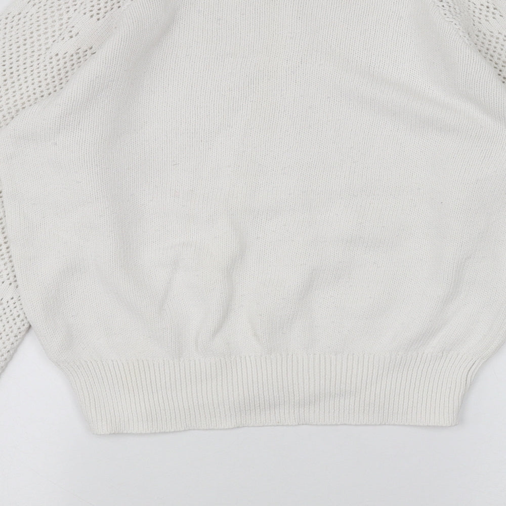 Marks and Spencer Womens White Pullover Jumper Size S