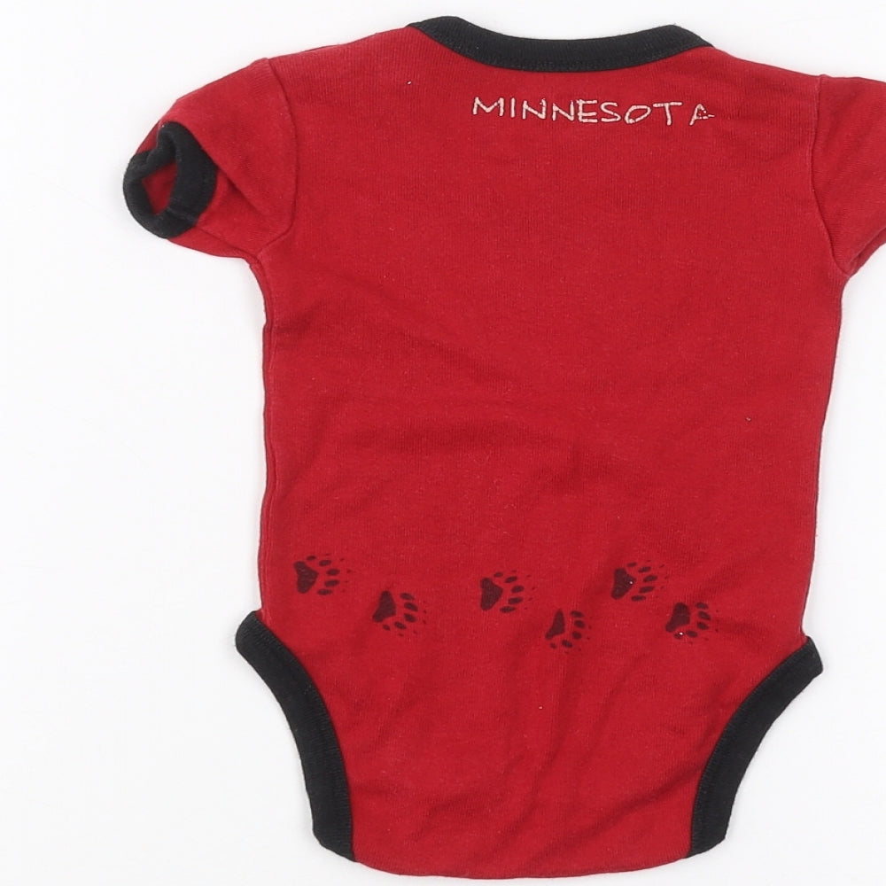 Lazy One Baby Red Babygrow One-Piece Size 6-9 Months