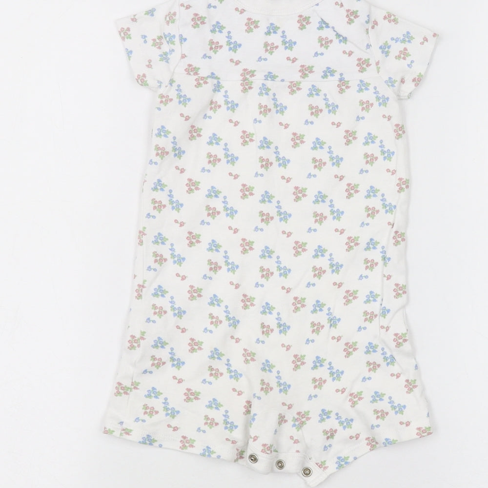 lily & dan Baby White Babygrow One-Piece Size 12-18 Months