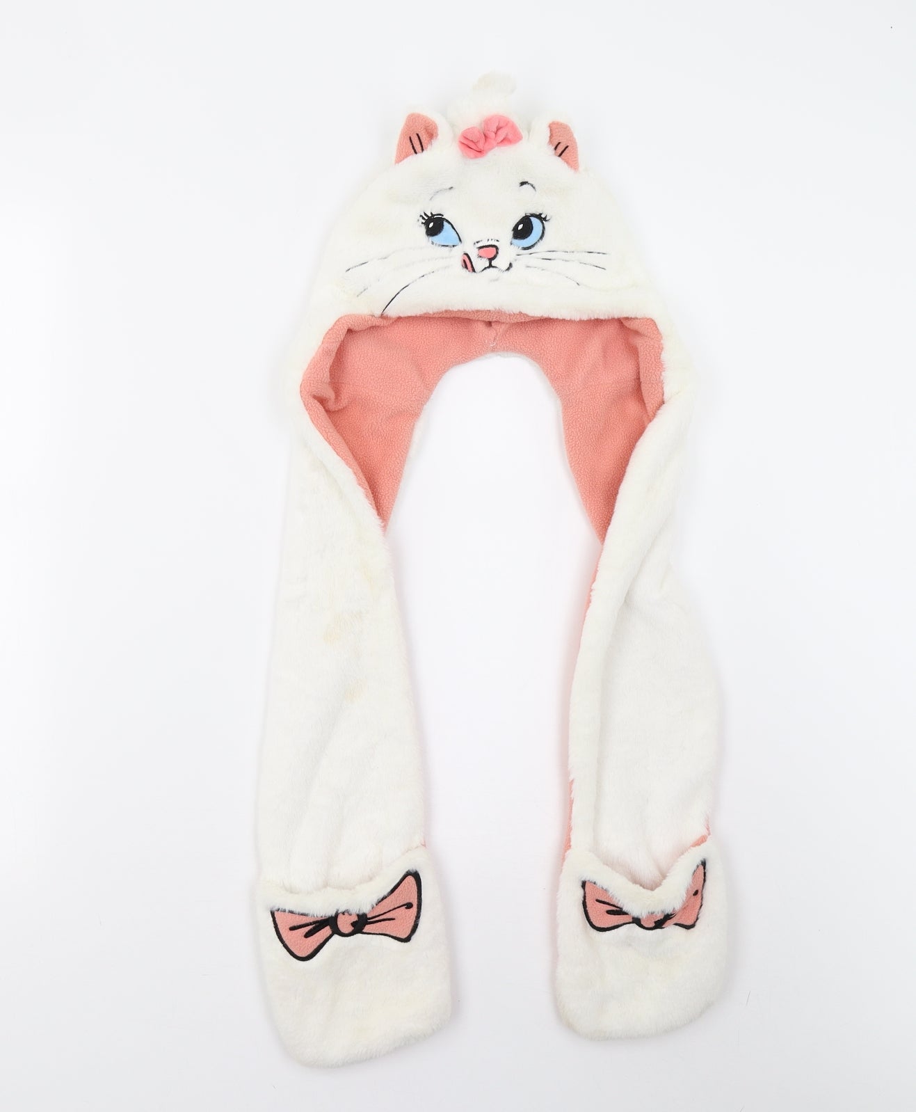 Preworn Girls Ivory Fleece Scarf Scarves & Wraps One Size - Hooded