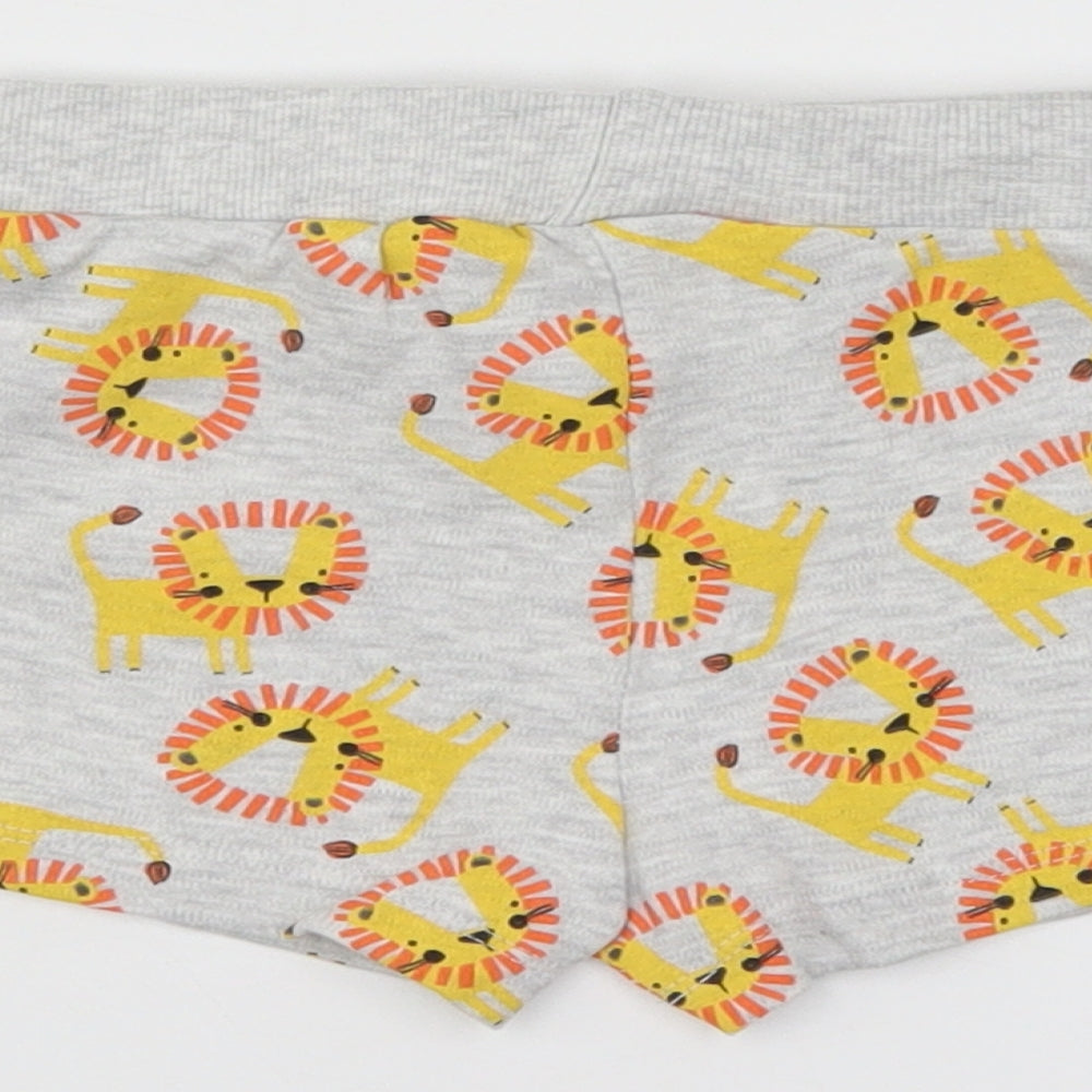Pep & Co Boys Grey Animal Print Cropped Leggings Size 6-9 Months