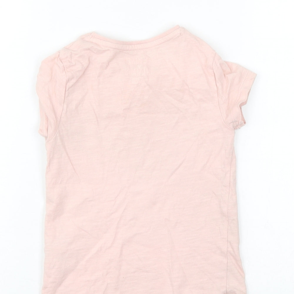 F&F Girls Pink Basic T-Shirt Size 3-4 Years