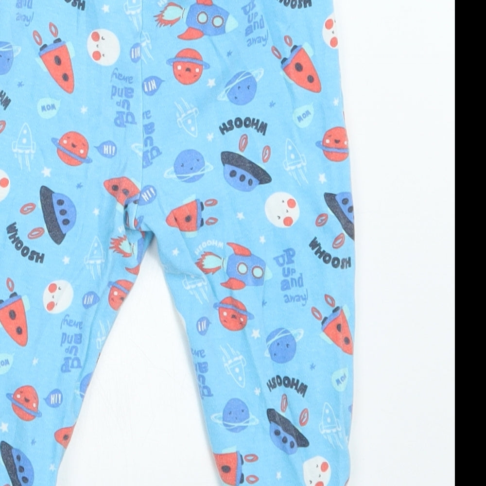 George Boys Blue Geometric Capri Pyjama Set Size 18-24 Months