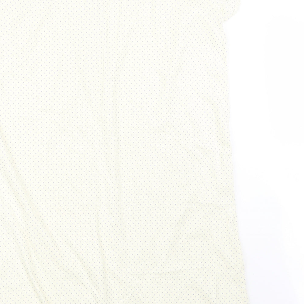Marks and Spencer Womens Ivory Polka Dot Top One Piece Size 12