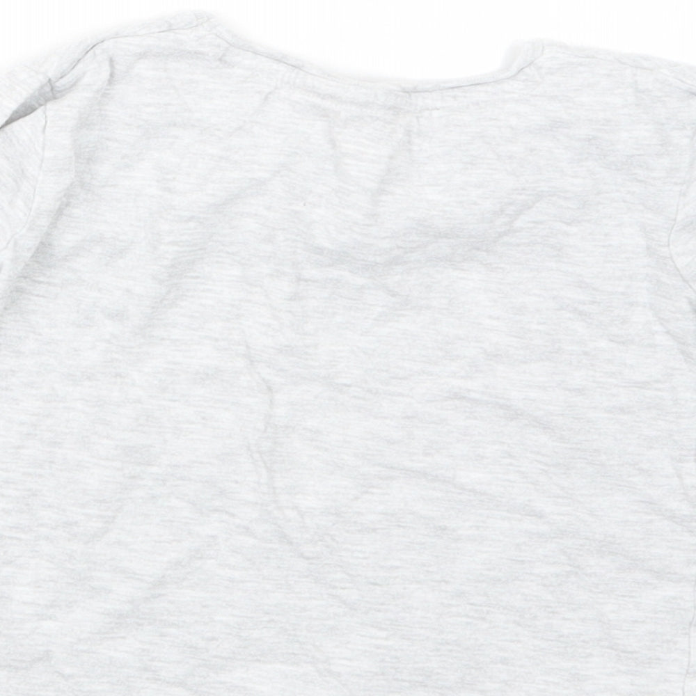 Jeff&Co Girls Grey Basic T-Shirt Size 4-5 Years