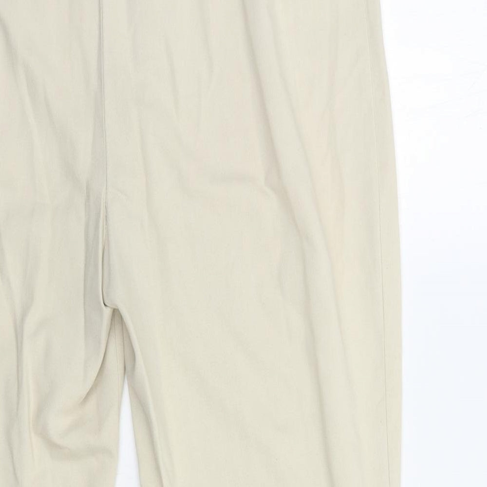 Marks and Spencer Womens Beige Trousers Size 16 L27 in