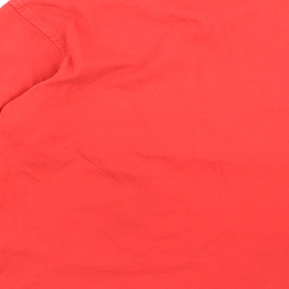 Asda George Boys Red Basic T-Shirt Size 5-6 Years - Children in Need