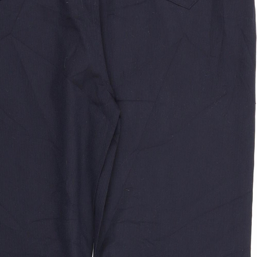 paul berman Mens Blue Striped Trousers Size 40 L30 in