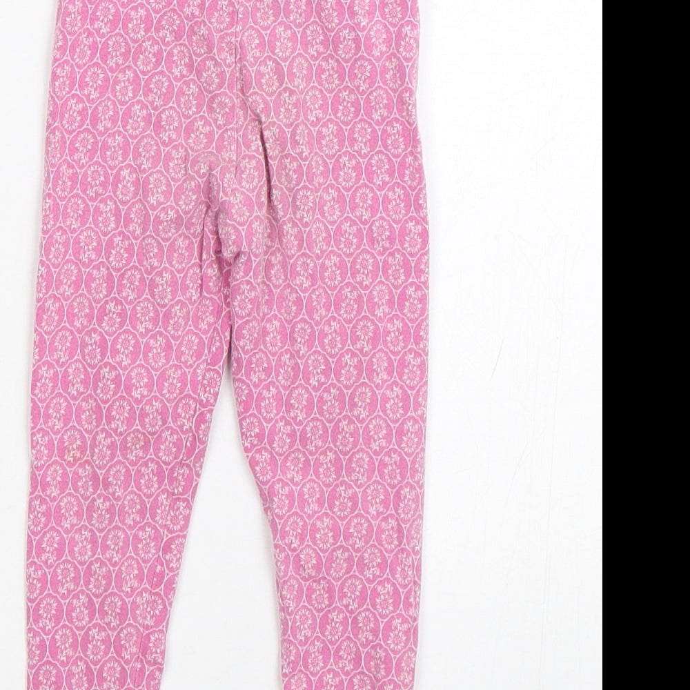 F&F Girls Pink Floral Jegging Trousers Size 2-3 Years - Leggings