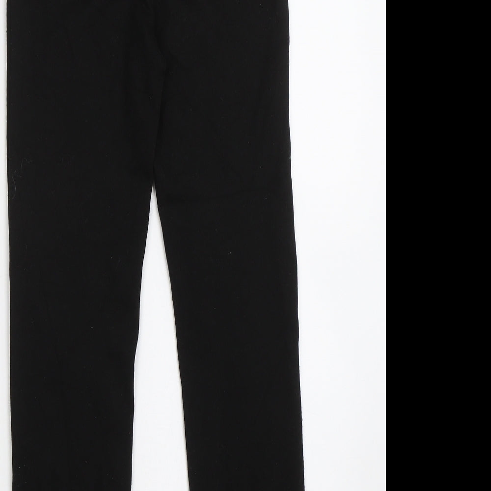 George Girls Black Capri Trousers Size 7-8 Years - School uniform