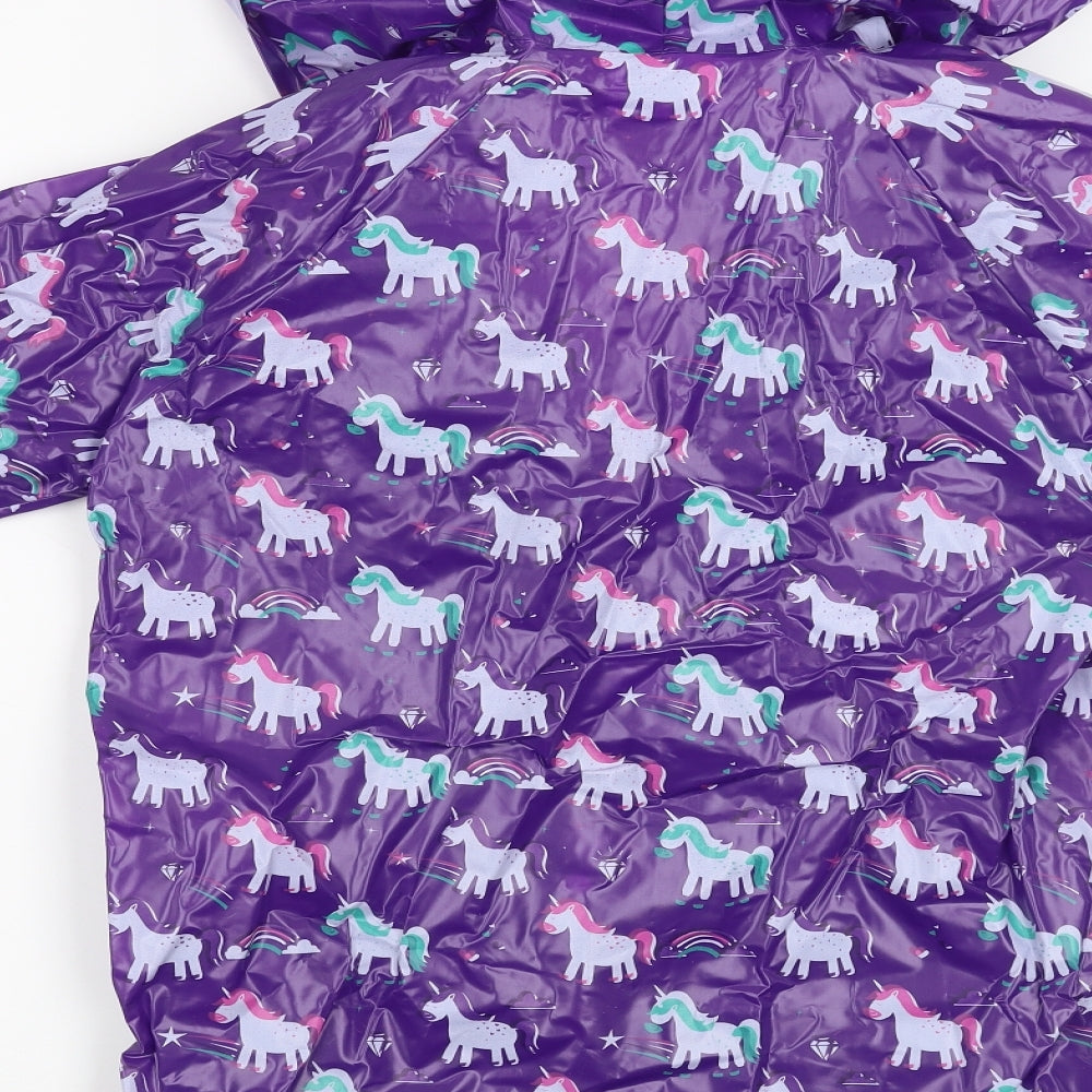 puckator Girls Purple Jacket Size M - unicorn