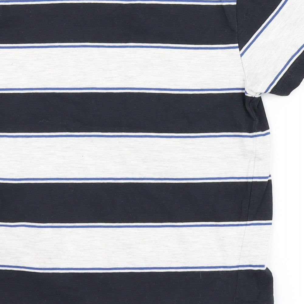 Primark Boys Ivory Striped Basic T-Shirt Size 5-6 Years