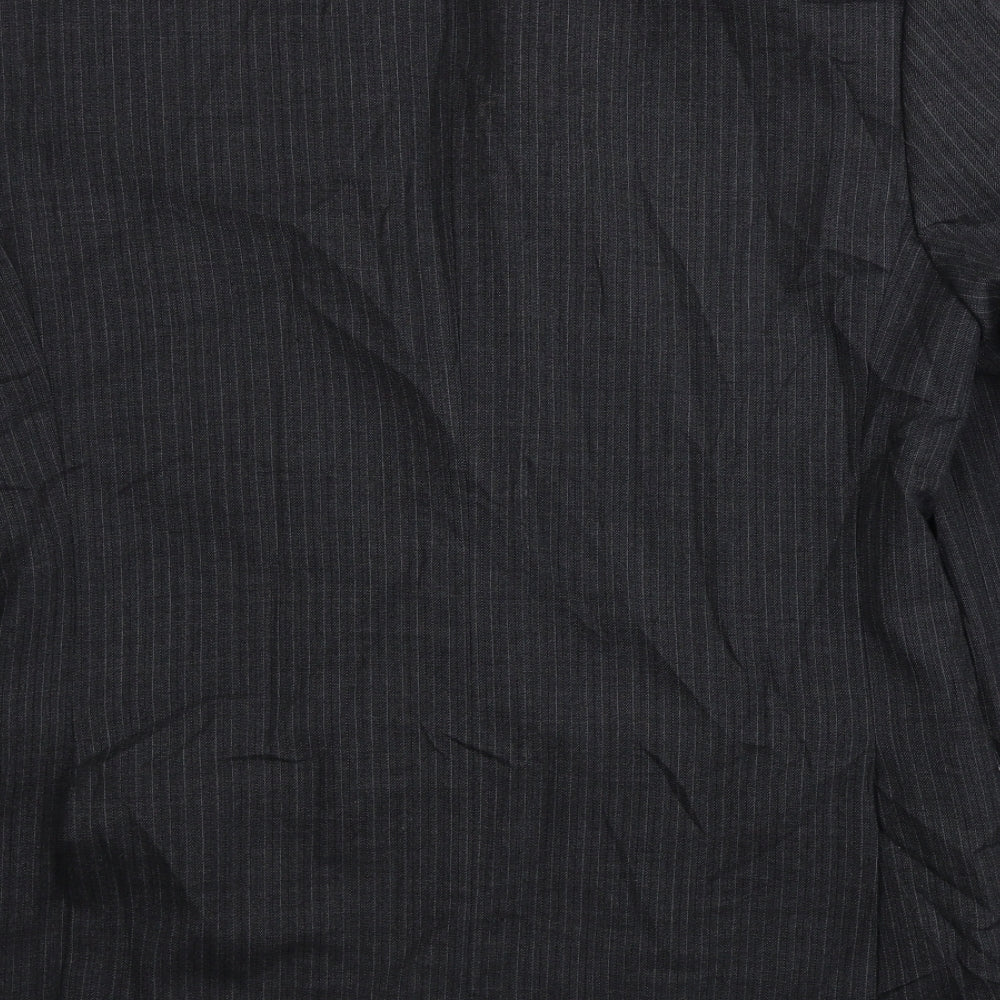Marks and Spencer Mens Grey Striped Jacket Blazer Size 38