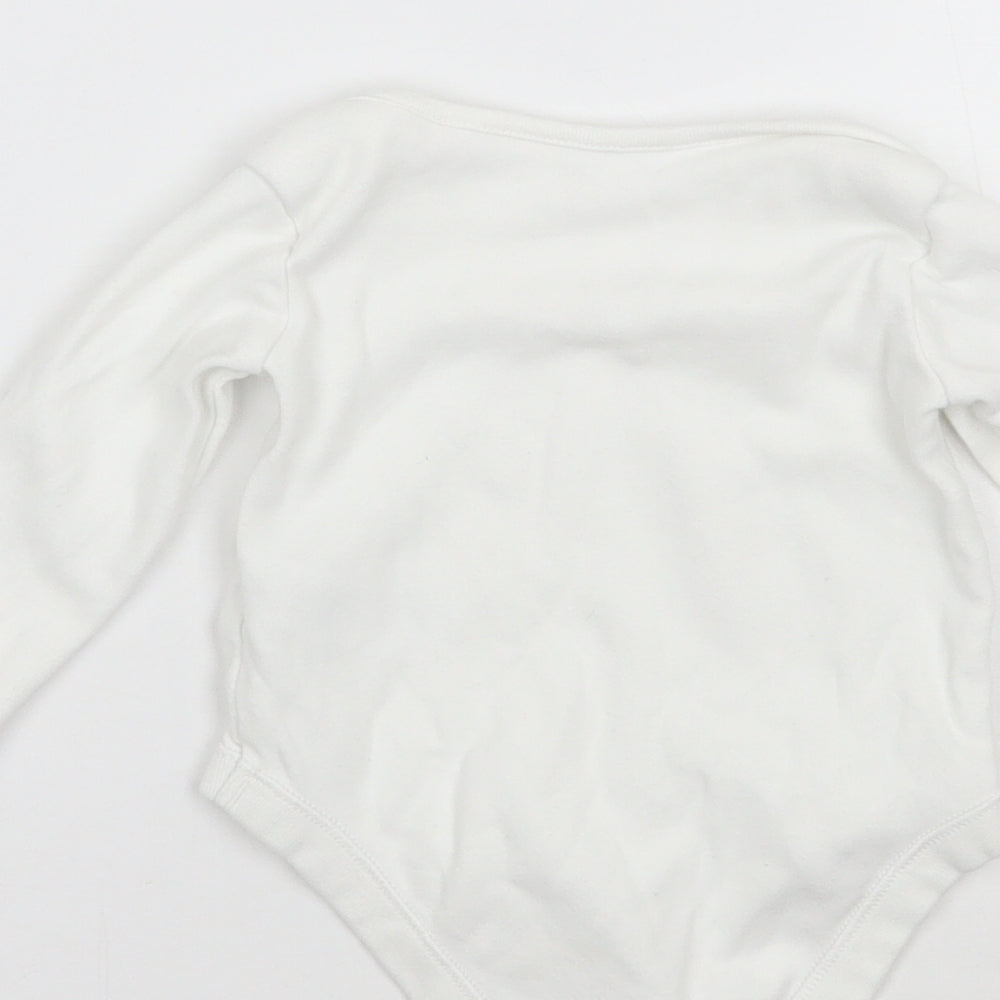 George Baby White Babygrow One-Piece Size 0-3 Months