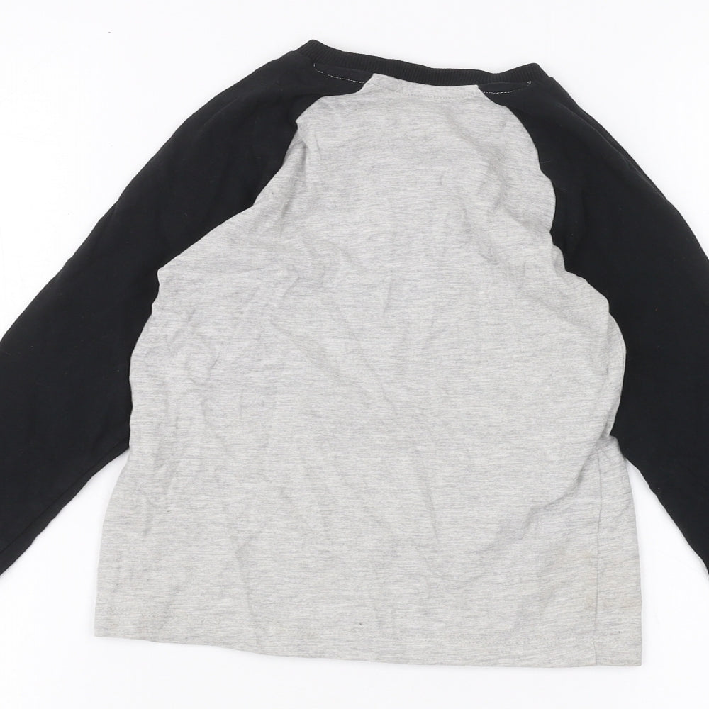 Urban Debt Boys Grey Basic T-Shirt Size 6 Years