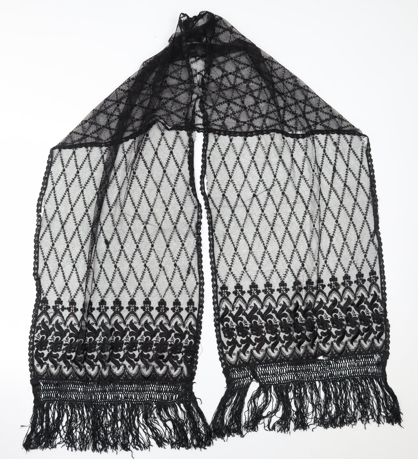 Preworn Womens Black Scarf