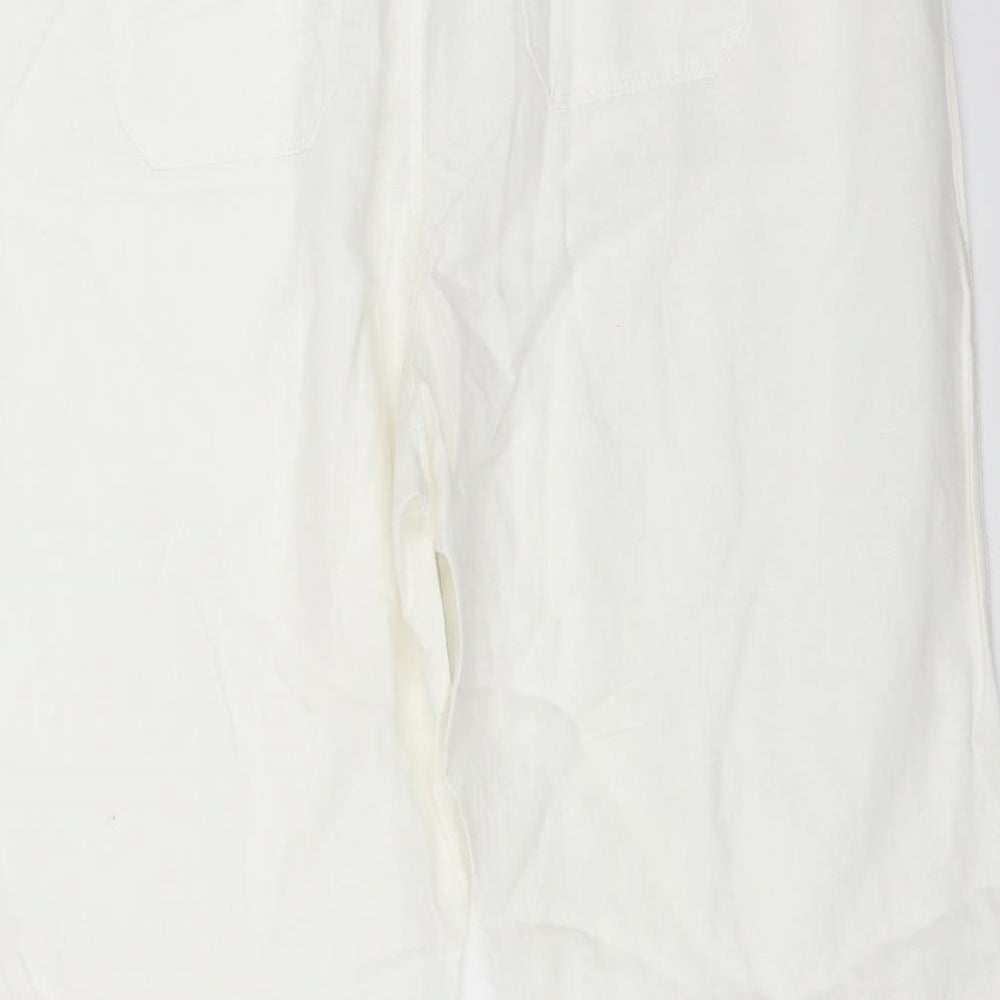 Charles Vogele Womens White Trousers Size 48 L28 in