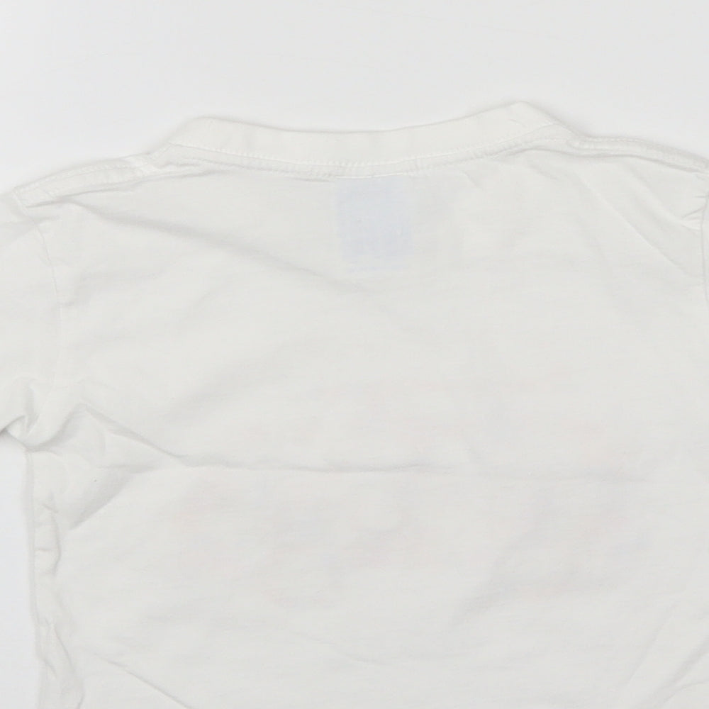 JHK Girls White Basic T-Shirt Size 18-24 Months